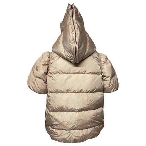 miu miu puffer jacket beige